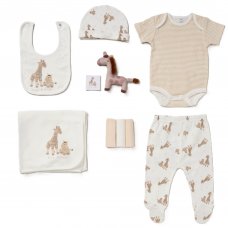 D07183: Baby Unisex Giraffe 10 Piece Mesh Bag Gift Set (NB-6 Months)